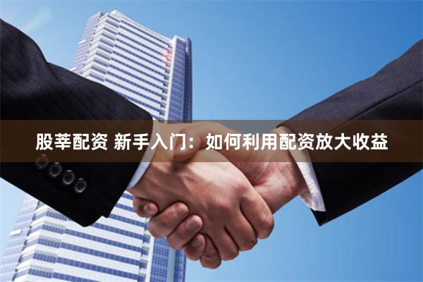股莘配资 新手入门：如何利用配资放大收益